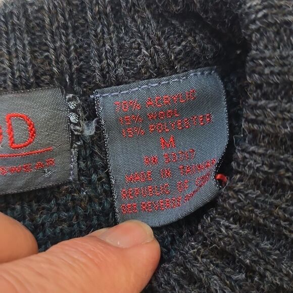 J. Todd Wool-Nylon Crew Neck grandpa Sweater size medium - Picture 5 of 7